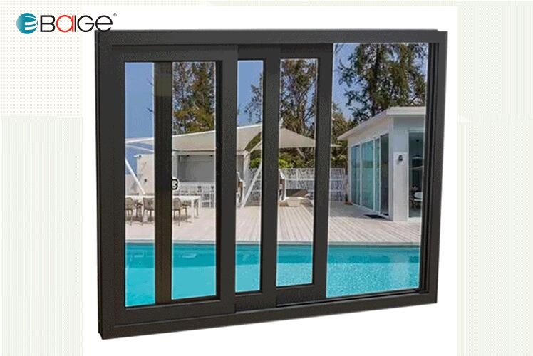 Aluminum  Horizontal Sliding Window Modern Dust-Proof Aluminum For Windows