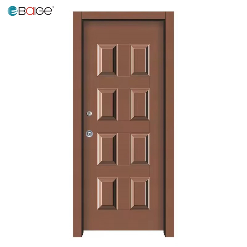 Wholesale Anti-theft Steel Doors Simple Design Iron Doors for Apartments