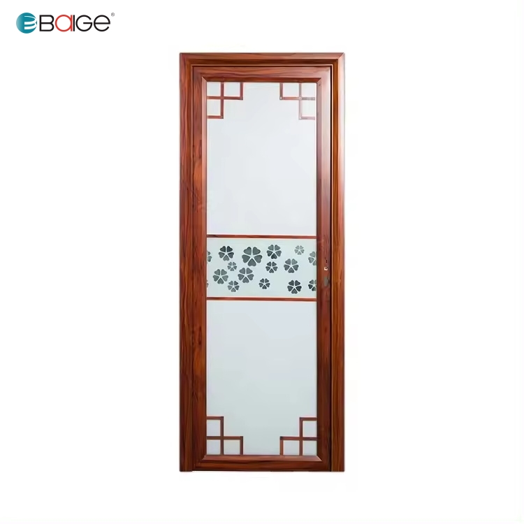 Modern uPVC Door Design Frosted Glass Bathroom Doors